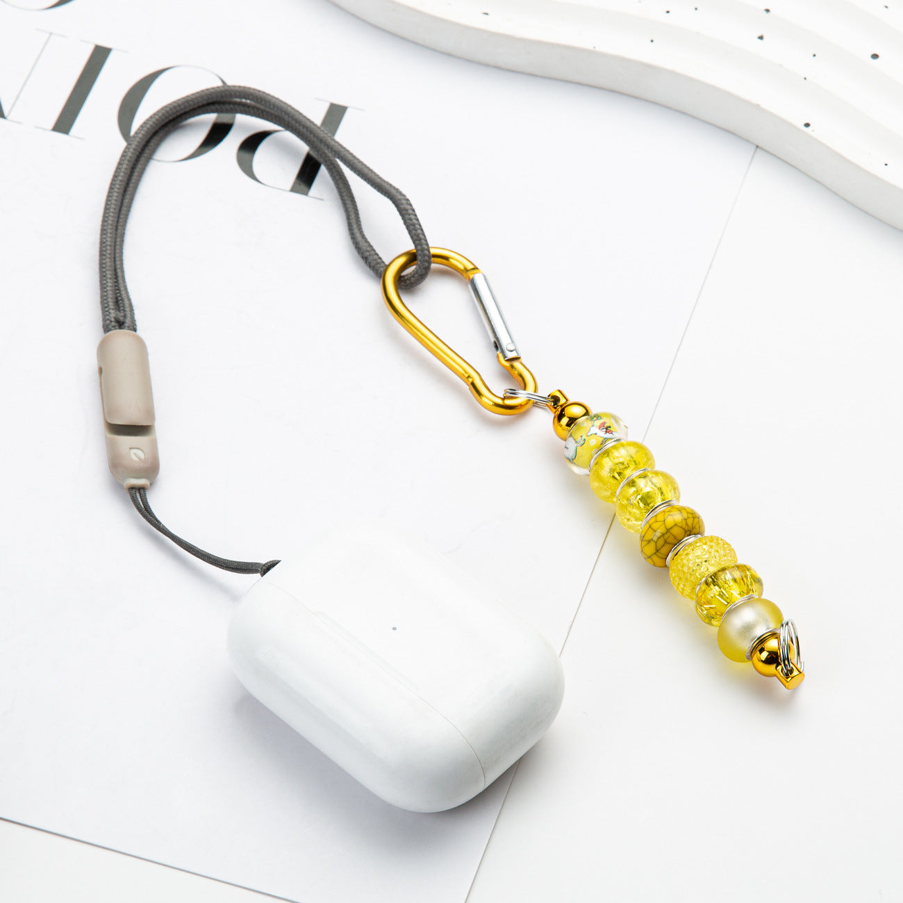 Wholesale Beadable DIY Beaded Mountaineering Buckle D-Lock Metal Hook Keychain Backpack