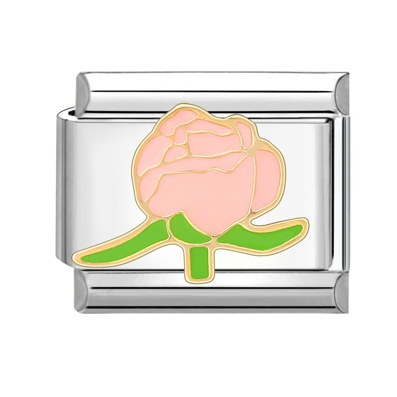 Wholesale Italian Charm Bracelet 9mm DIY Splicing Removable Titanium Steel Composable Bracelet