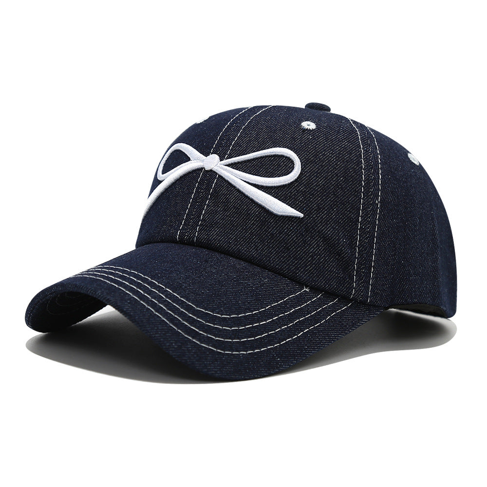Wholesale Bow Denim Baseball Cap