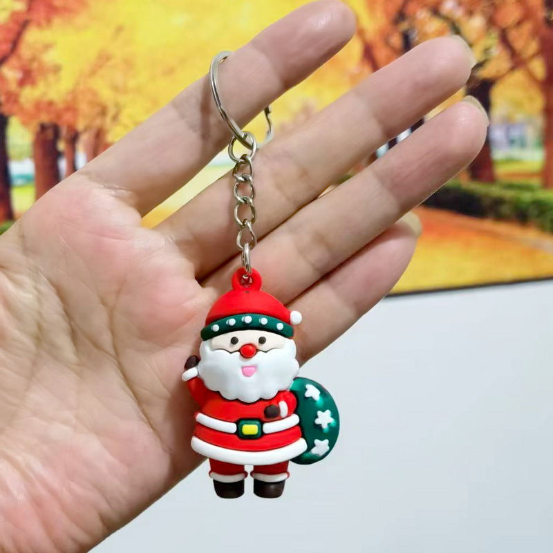 Wholesale Couple keychain car key pendant Christmas doll keychain