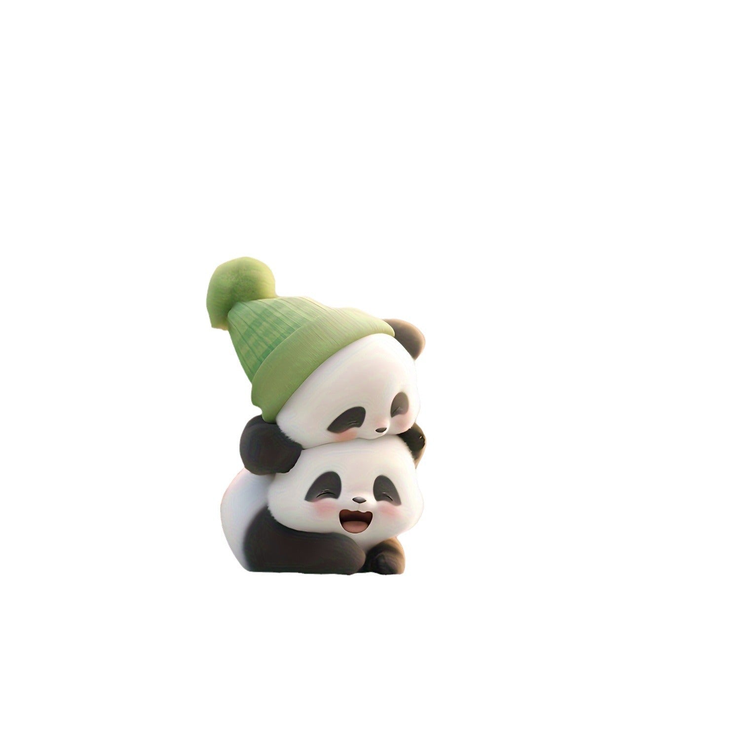 Wholesale Acrylic Cute Cartoon Panda Pendant Earrings