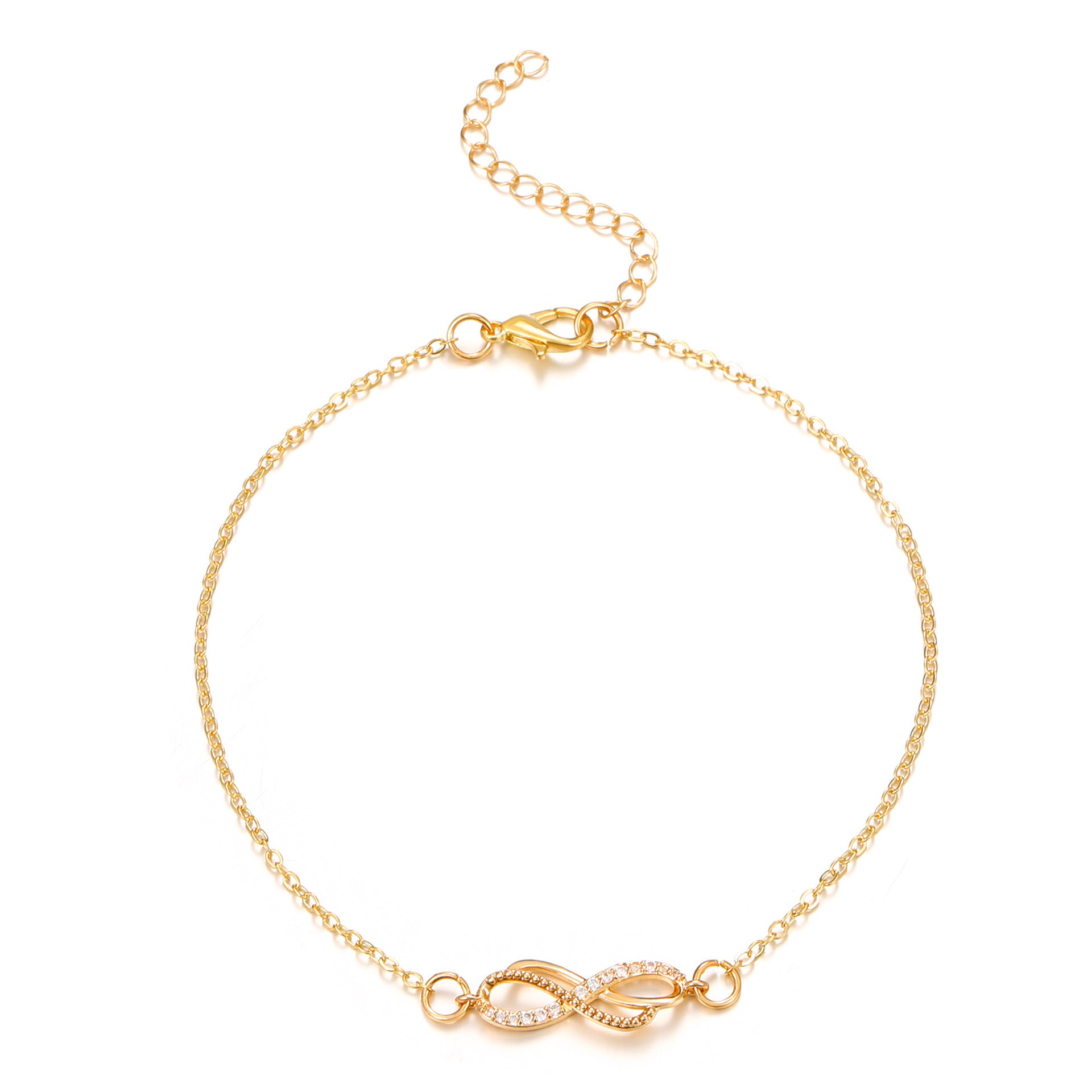 Wholesale Vintage Infinity 8-Character Ring with Diamonds  Anklets