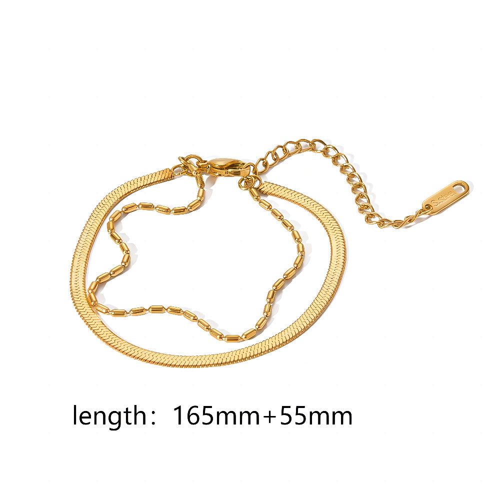 Wholesale DIY bracelet accessories versatile stainless steel snake bone chain