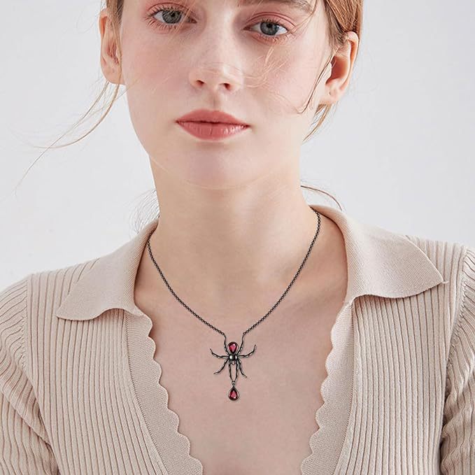 Wholesale Halloween Spider Pendant Necklace