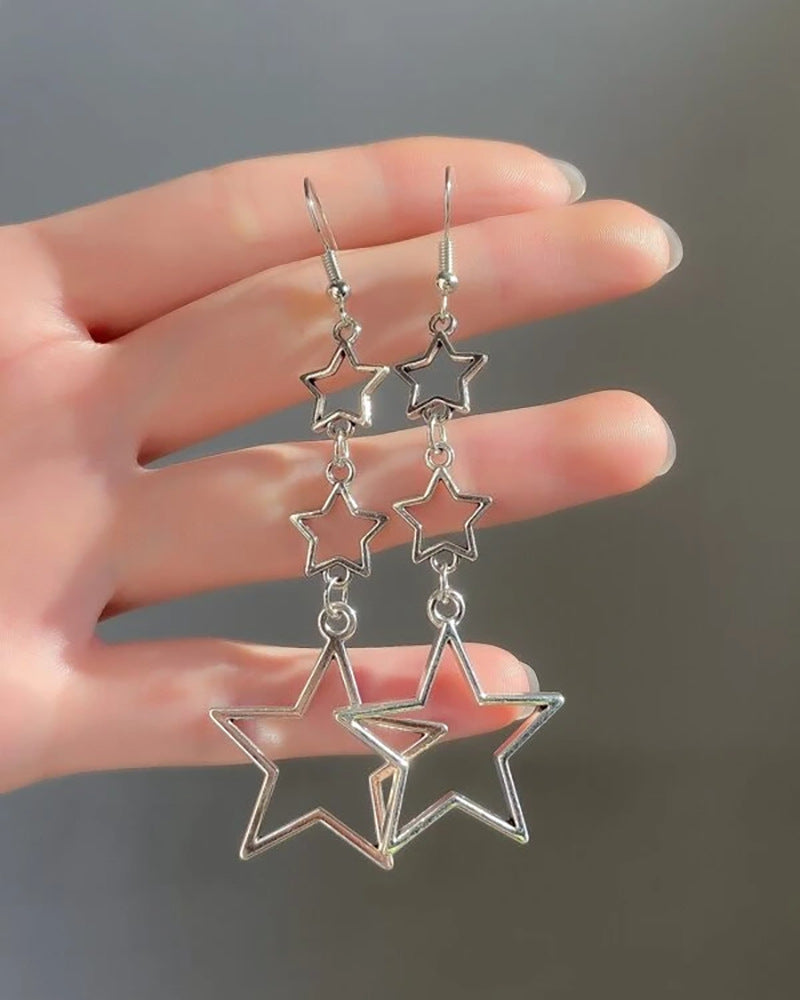 Wholesale  Hollow Star Women's Earrings