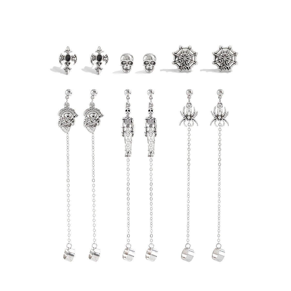 Wholesale Zinc Alloy Gothic Cross Ear Studs Dark Design  Fashion Accessory