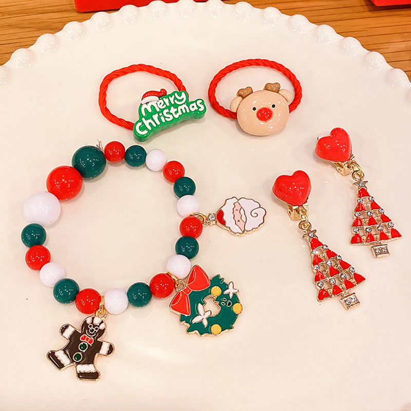 Wholesale Children' s Bracelets Christmas Ornaments Earrings Rings