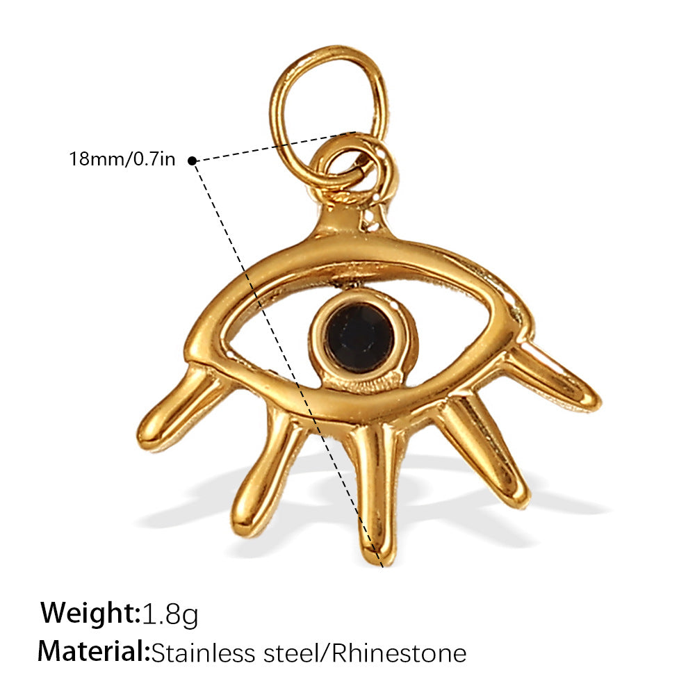 Wholesale DIY  Plated 18K Gold Palm Eye   Charms