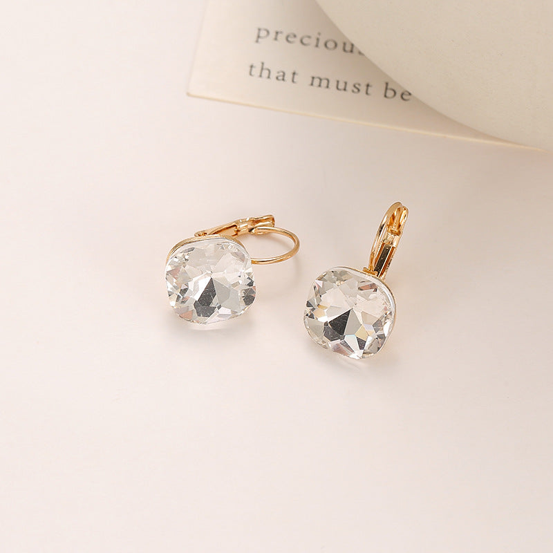 Wholesale Square Crystal Earrings
