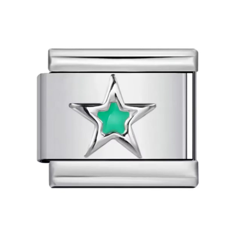 Wholesale  Italian Charm Bracelet 9mm DIY  Strawberry Animal Creative Stainless Steel Composable Bracelet