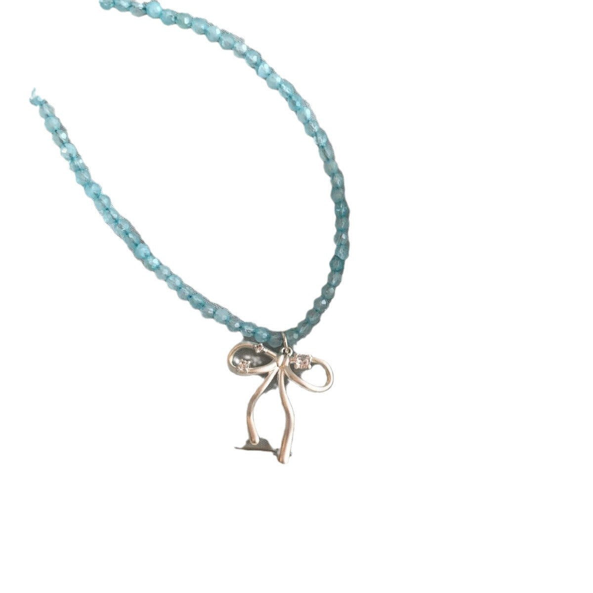 Wholesale  Bow Crystal Beaded Necklace