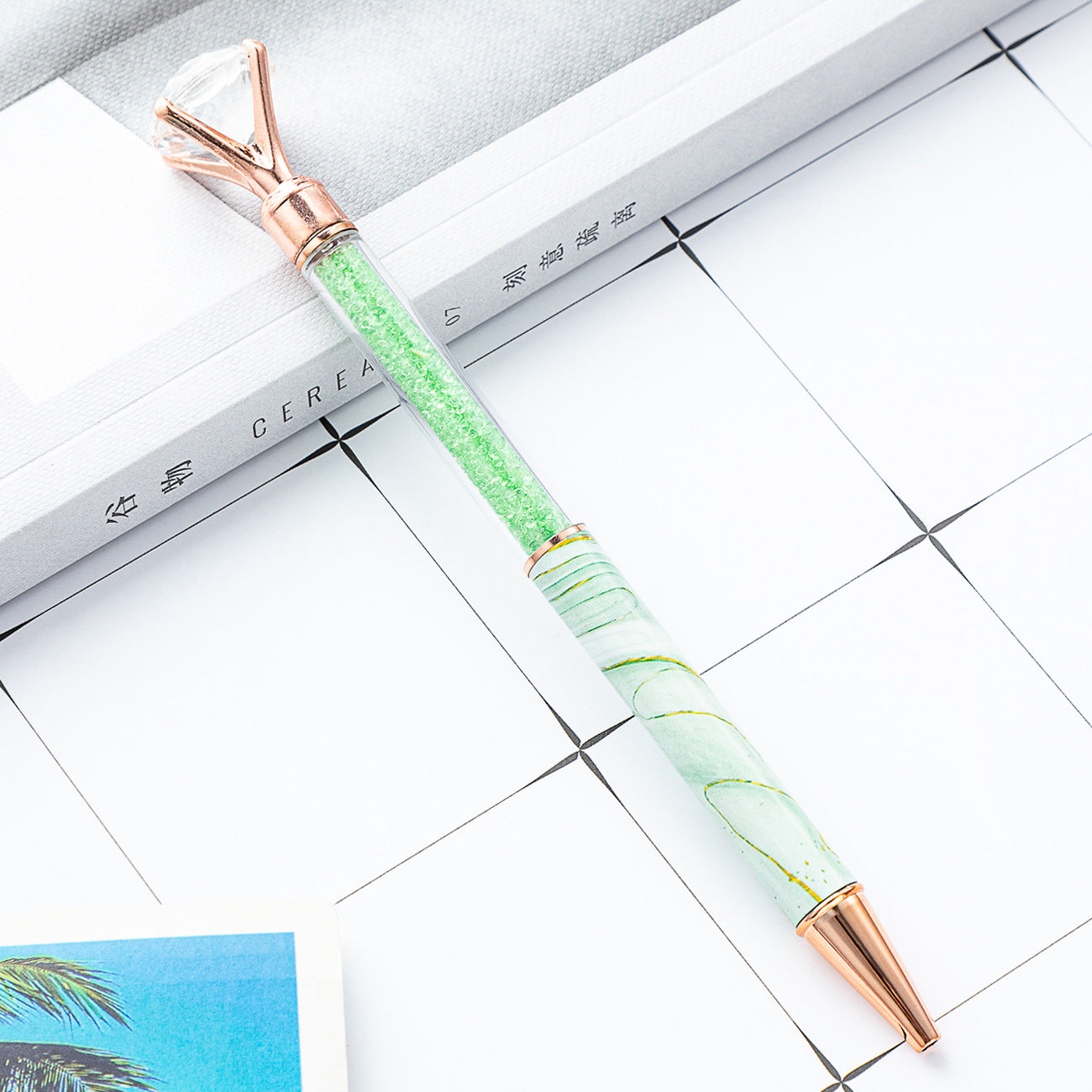 Wholesale Marbled Diamond Crystal Pen