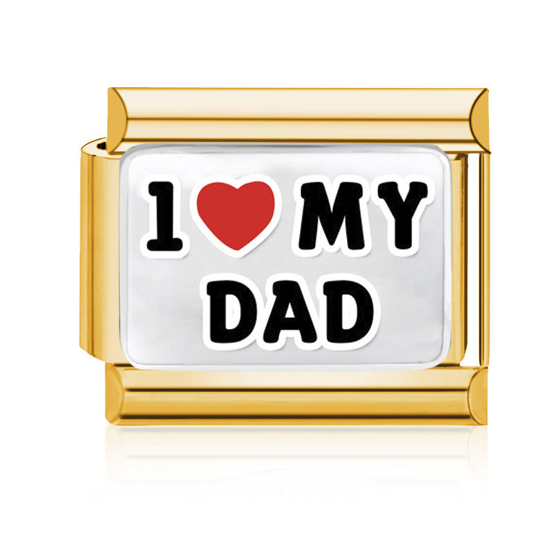 Wholesale 9mm Italian Charm Starter Bracelets DIY Family Series Stainless Steel Composable Bracelet