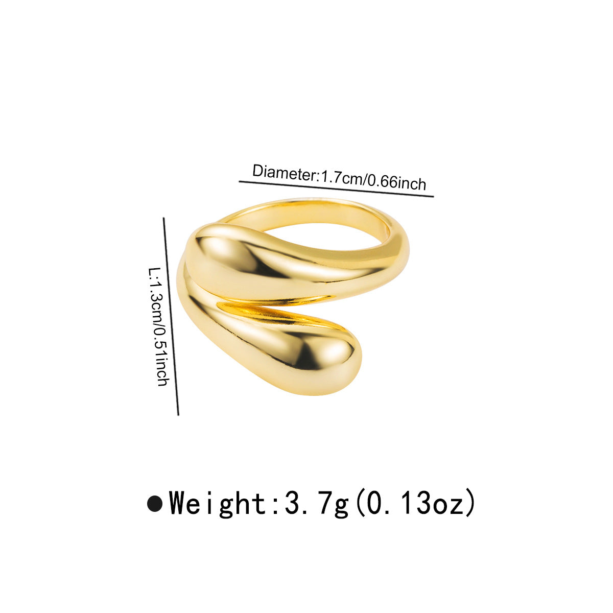 Anello dentato geometrico all'ingrosso anello aperto creativo con trama retrò in rame