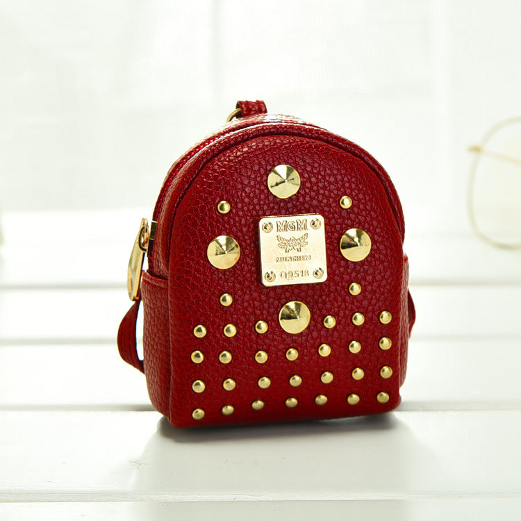 Wholesale Small School Bag Key Chain Coin Purse Keychain Wallet ACC-KC-YouTu005