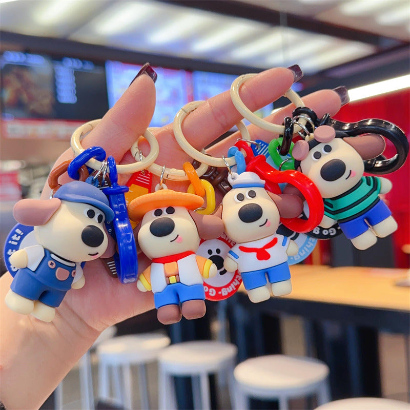 Wholesale Cute cartoon silicone keychain