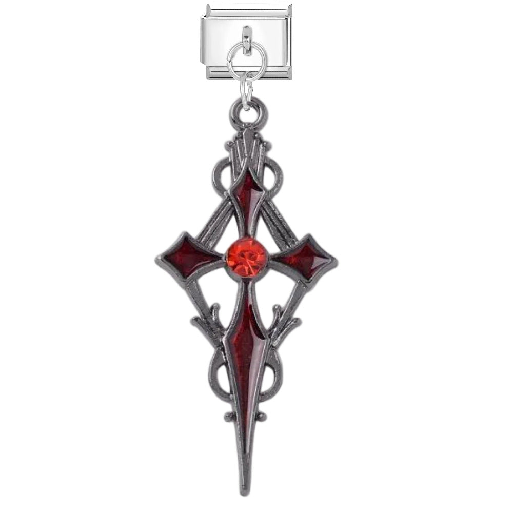 Wholesale Punk Cross DIY Bracelet Charms Titanium Steel Fashion Accessory for Gift and Boutique Resale