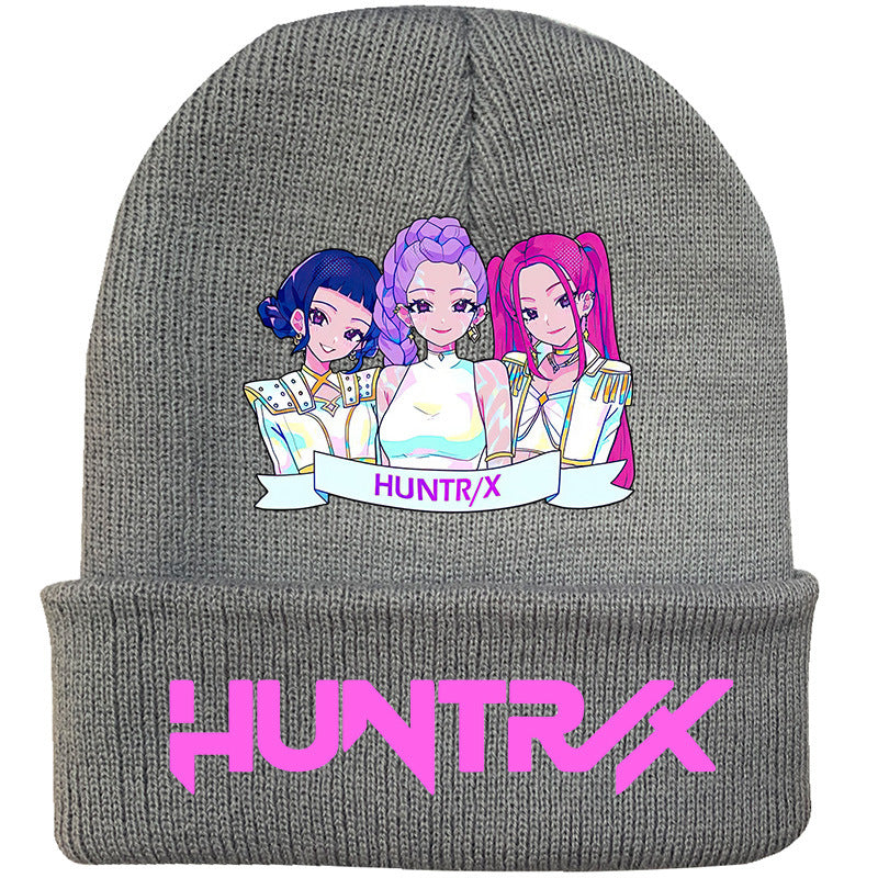 Wholesale kpop anime cartoon knitted hat Beanie