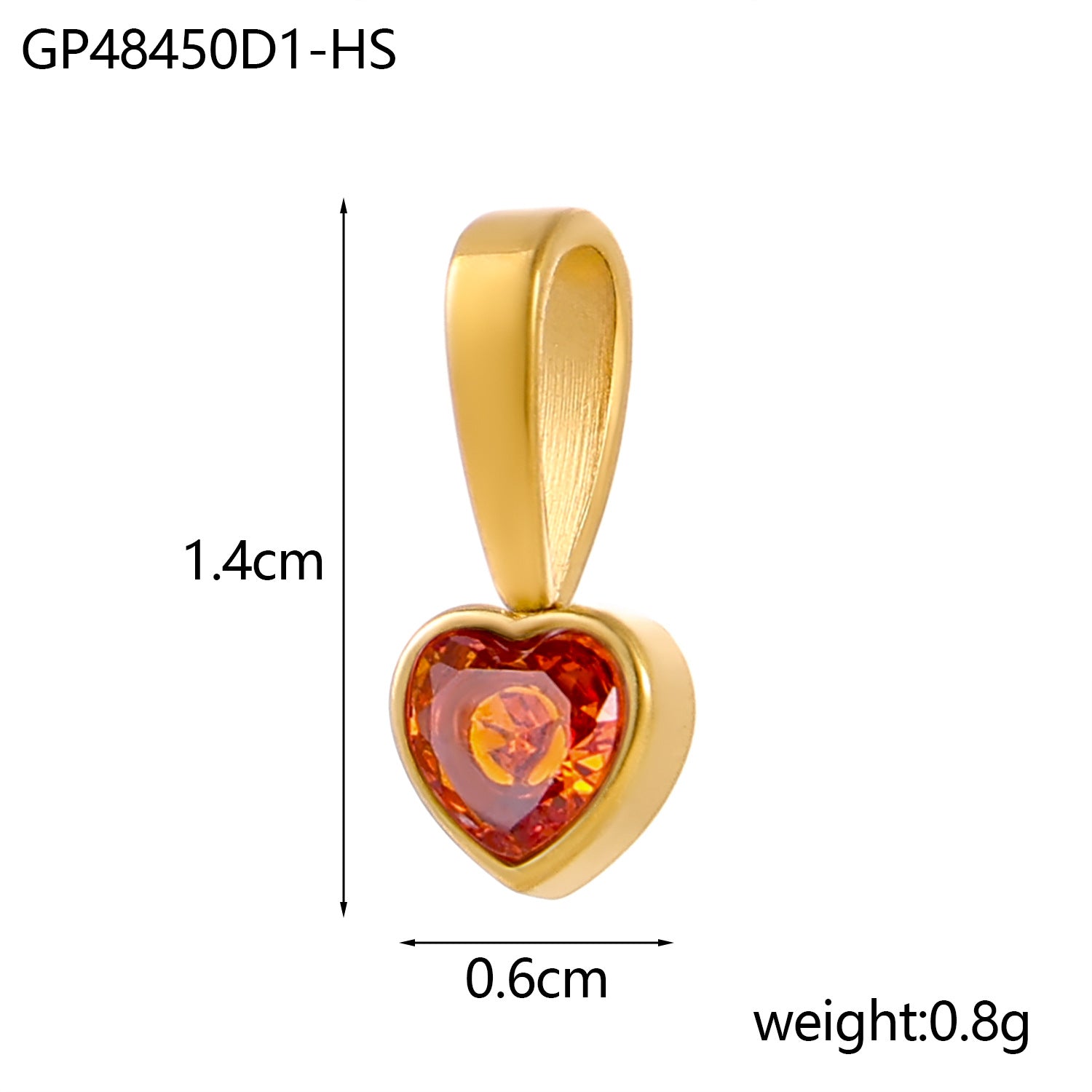Wholesale DIY Colored Zircon Twelve Birthday Stone Pendant