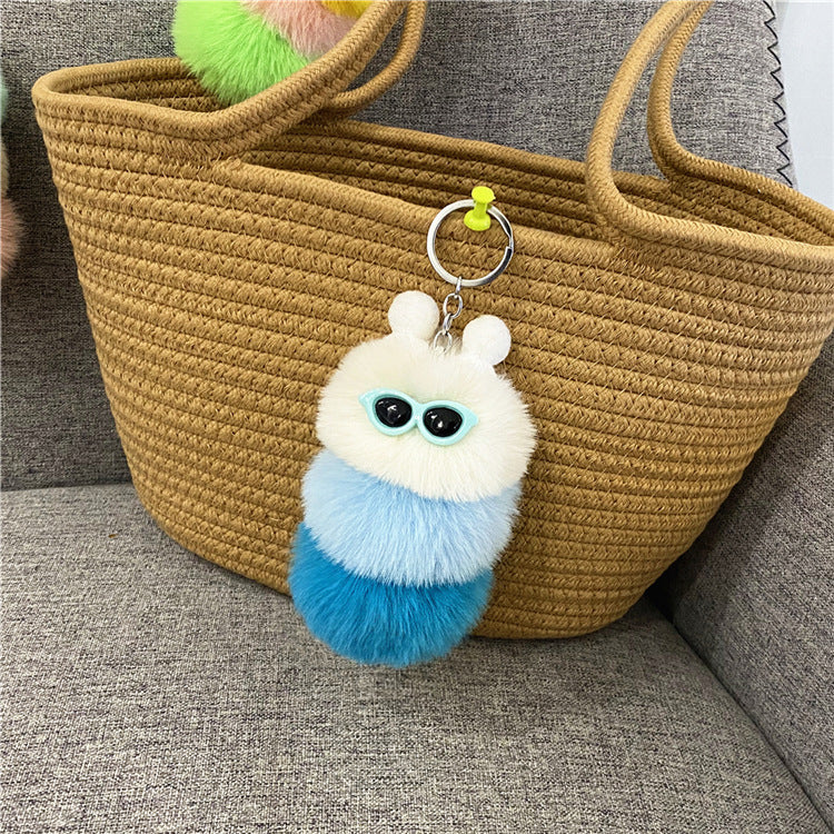 Wholesale Cartoon Cute Caterpillar Plush Keychain ACC-KC-KaiYue008