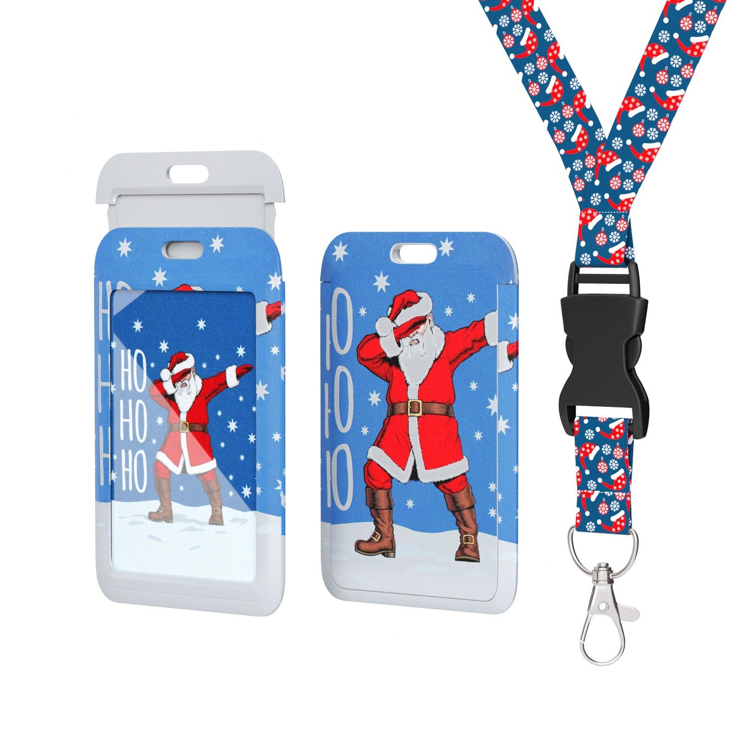 Wholesale 10pcs Christmas Lanyard Card Holder Keychain ACC-KC-LeBei001