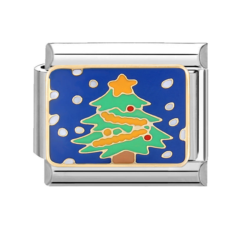 Wholesale Italian Module Creative Stylish Free DIY Cartoon Fashion Christmas Bracelet