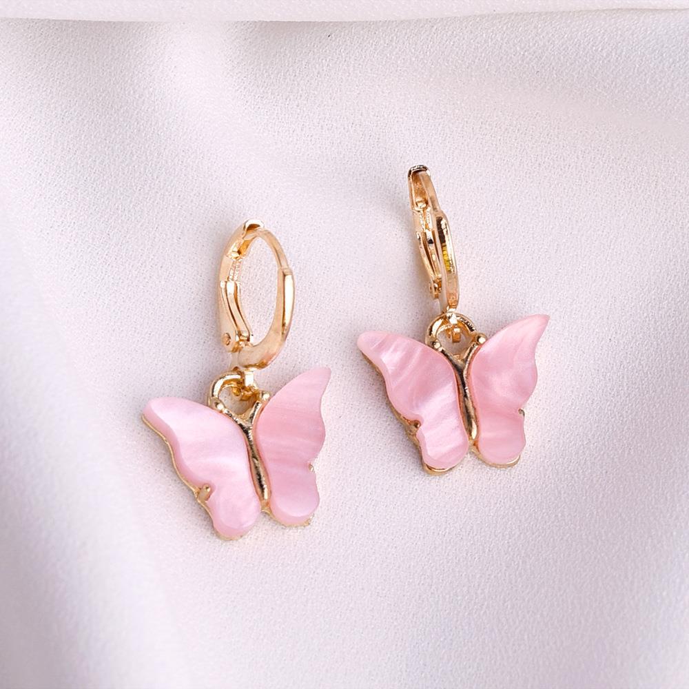 Wholesale Multicolor Butterfly Earrings Necklace ACC-NE-Gaot002