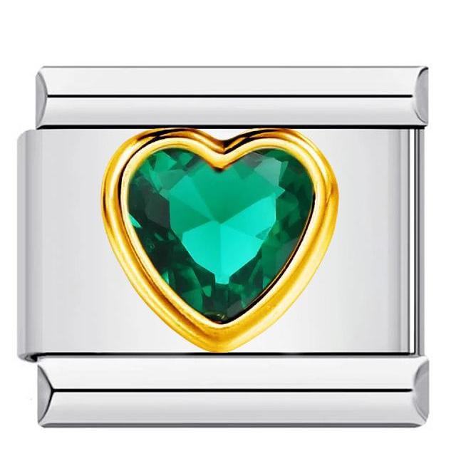 Wholesale DIY Italian Charms Bracelet in Titanium Steel with Rhinestone Hearts,  Fashion Jewelry Accessory