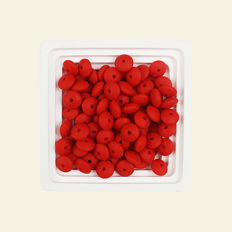Wholesale 100pcs Abacus Beads 12mm Silicone Flat Beads DIY for Beadable ACC-BDS-JIaHao002
