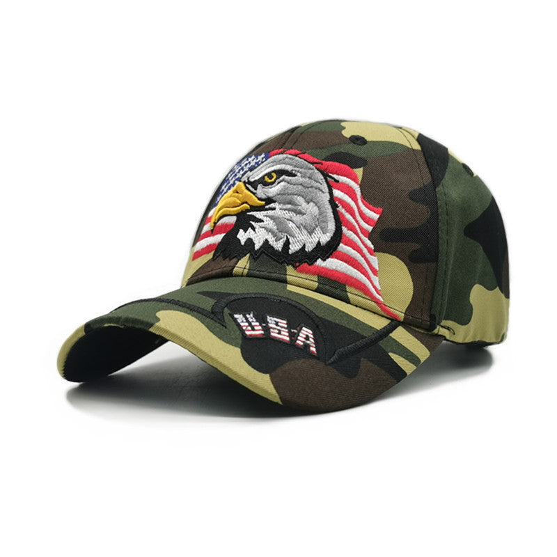 Wholesale  American flag eagle embroidered baseball cap