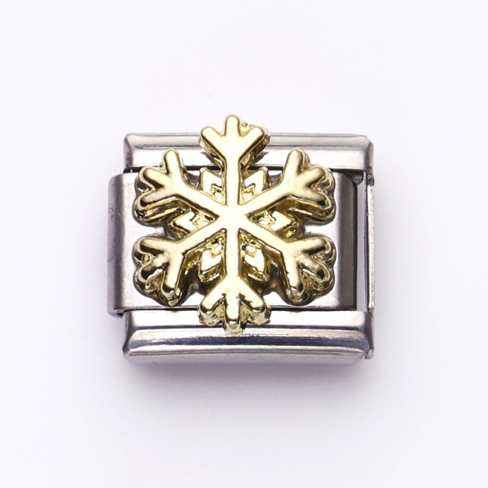 Wholesale 10pcs Italian Charm Bracelet 9mm DIY Splicing Color Series Stainless Steel Composable Bracelet