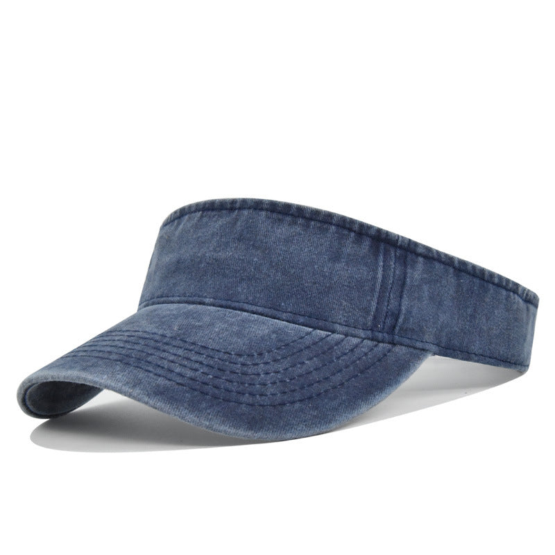 Wholesale Summer Hollow Top Hat Washed Denim Sun Hat ACC-HT-DeXun002
