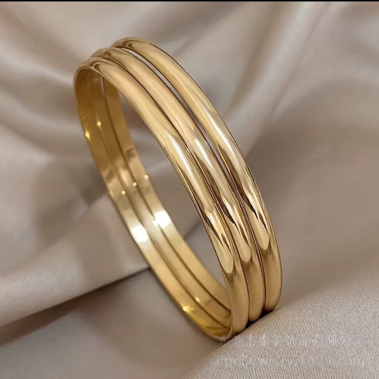 Wholesale Stainless Steel Plated Geometric Bangle Modern Minimalist Jewelry Accessory