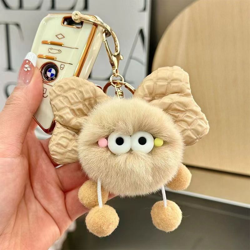 Wholesale Plush Bow Briquette Keychains ACC-KC-ChenChen005