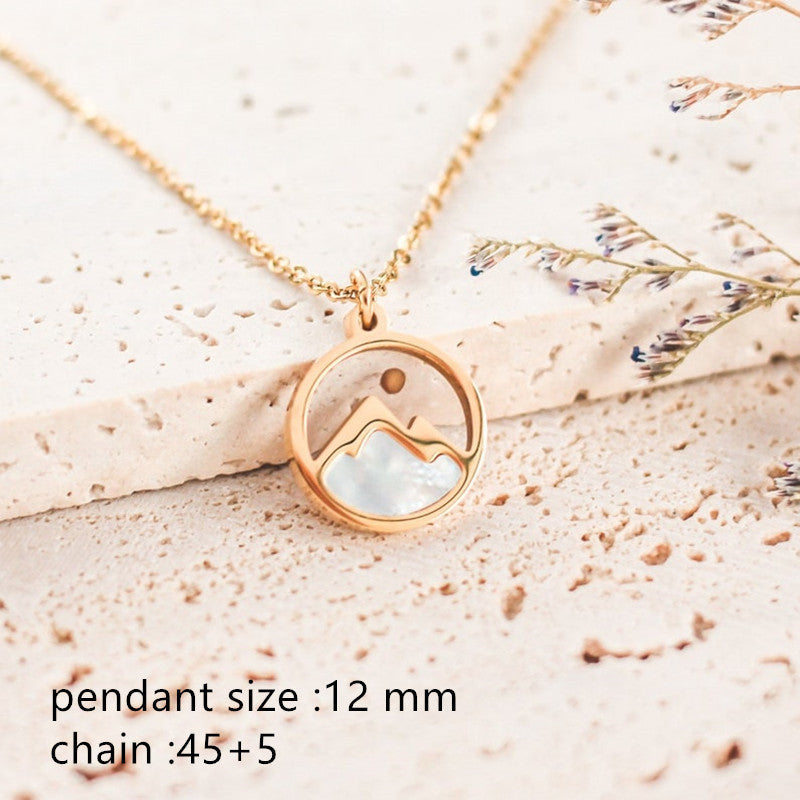 Wholesale Stainless Steel Faith Mountain Mustard Seed Necklaces