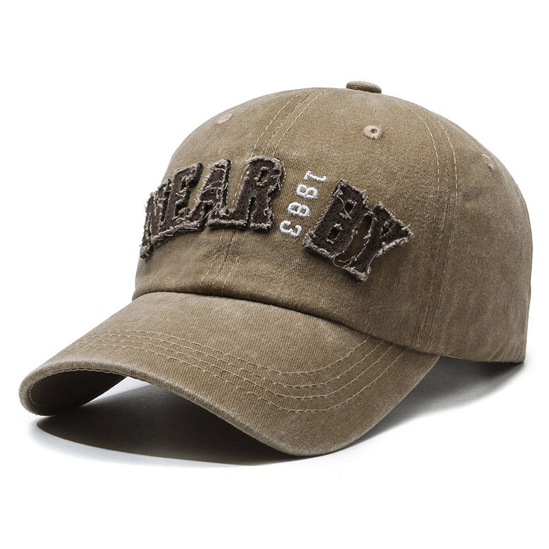 Wholesale Retro Distressed Hat Washed Cap Patch Letters Casual Baseball Cap ACC-HT-YiShangmei002