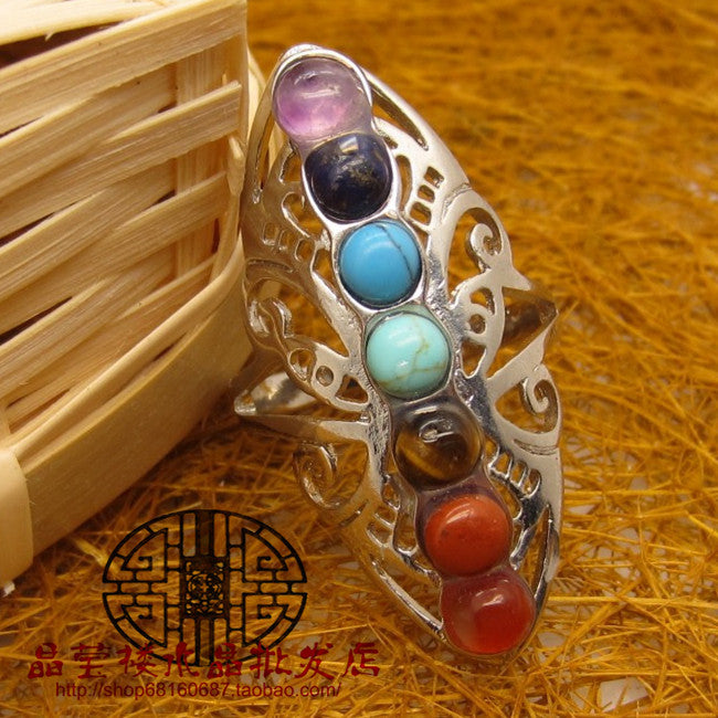 Wholesale Crystal Ethnic Style Ring Lapis Lazuli Ring