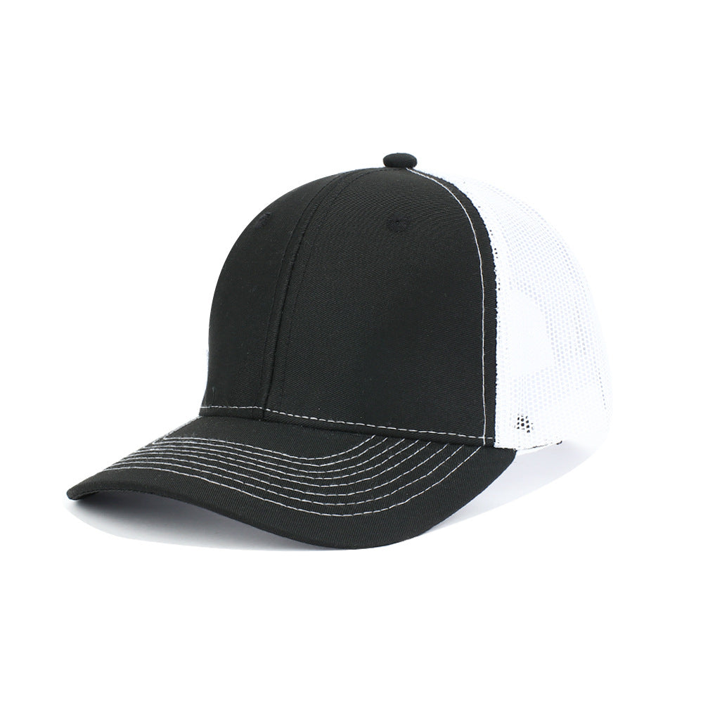 Wholesale Solid Color Trucker Hat Cotton Mesh Cap Baseball Cap ACC-HT-RongZhao030