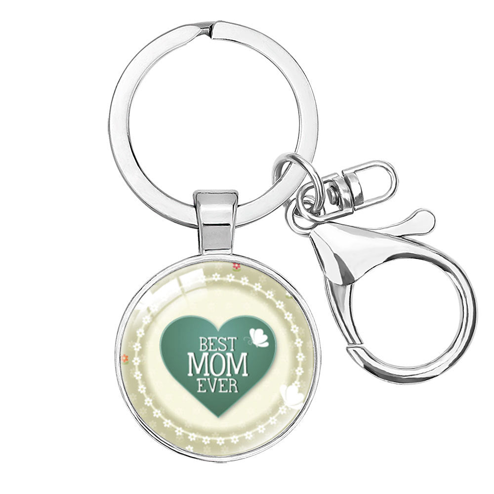 Wholesale  Crystal Alloy Keychain Pendant Mom Mother's Day Hanging Accessories