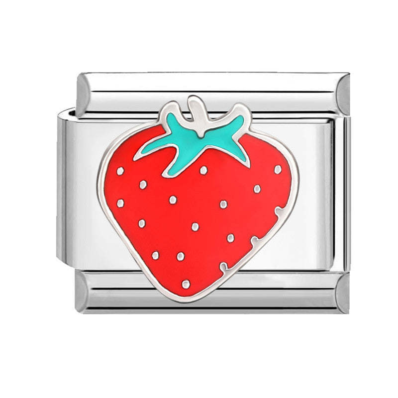 Wholesale Italian Charm Bracelet 9mm DIY Splicing Red Series Titanium Steel Composable Bracelet