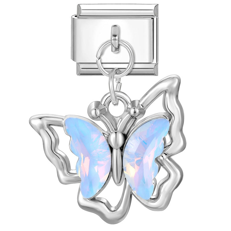 Wholesale 9mm Italian Charm Starter Bracelets DIY Pendant Stainless Steel Composable Bracelet