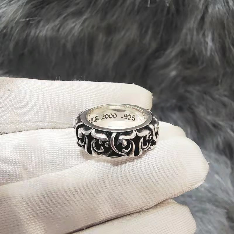 Wholesale Cross Vintage Thai Silver Eternal Vine Rings ACC-RS-Yudie006