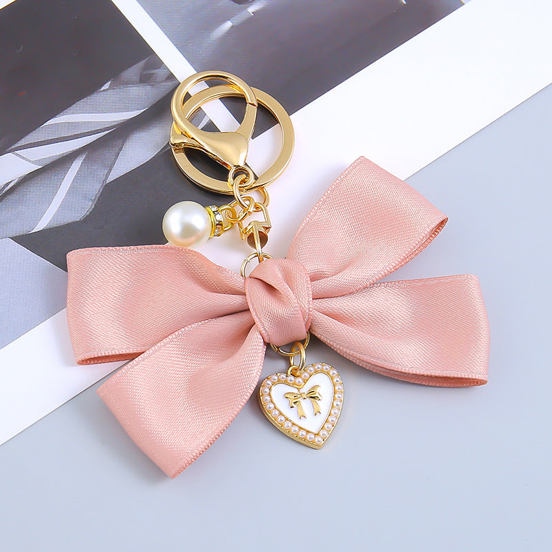 Wholesale Ribbon Bow Pendant Bag Keychain