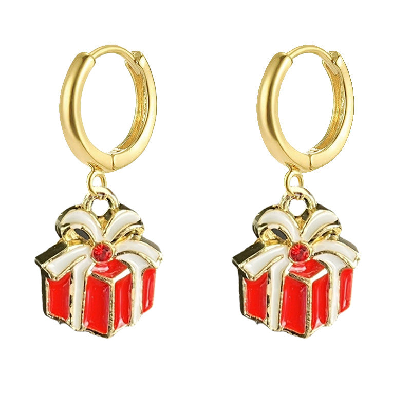 Wholesale 2 pairs/ pack Christmas gift  Christmas tree earrings