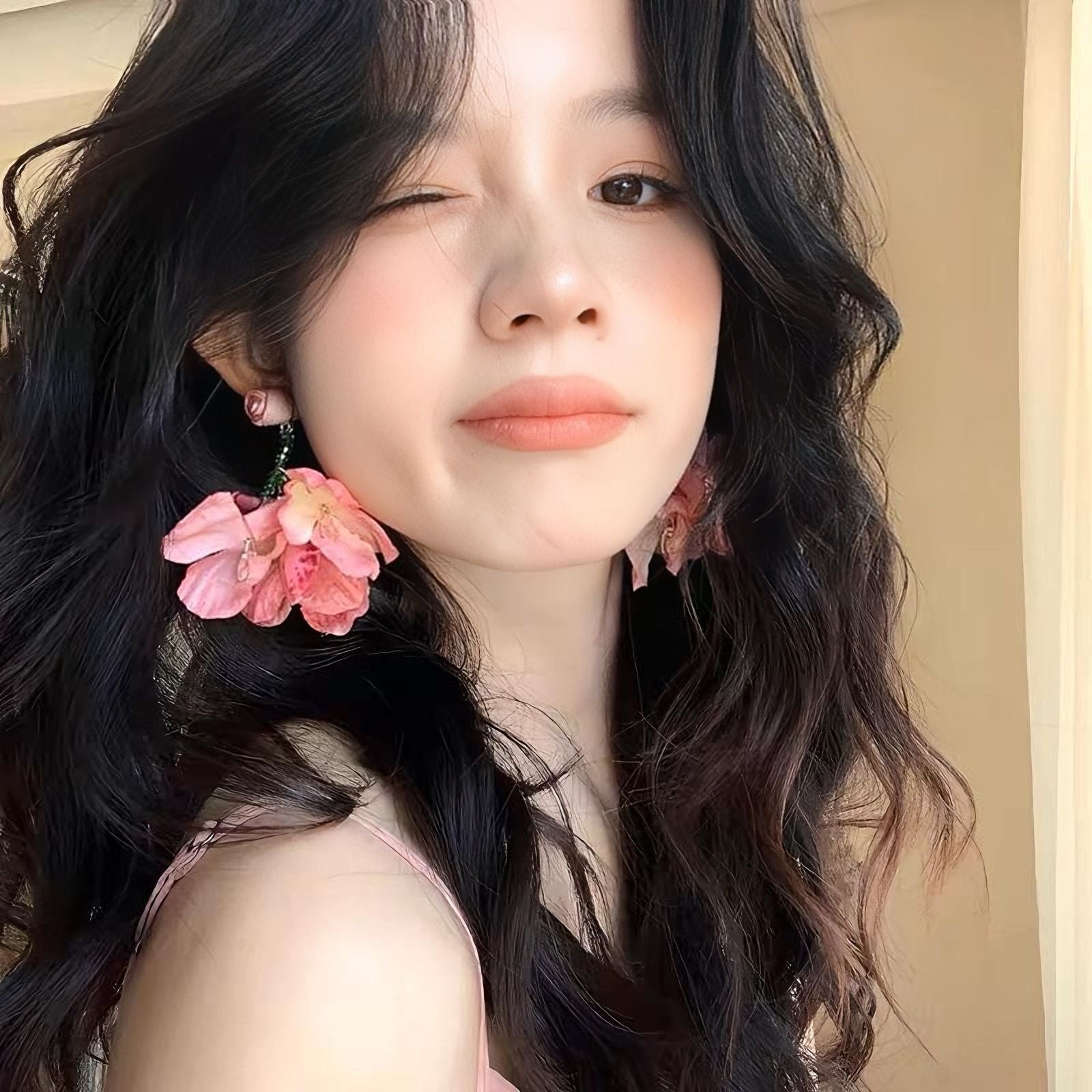 Wholesale  Colorful Flower Earrings
