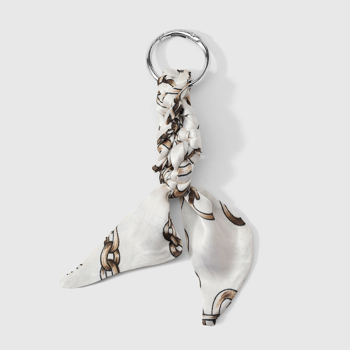 Wholesale 5pcs Polyester twisted silk f keychain