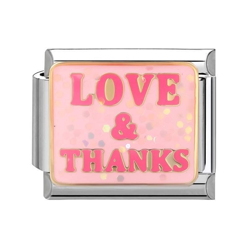 Wholesale Trendy DIY Jewelry Module Accessories Stainless Steel Electroplated Gift for Mother' s Day Resale