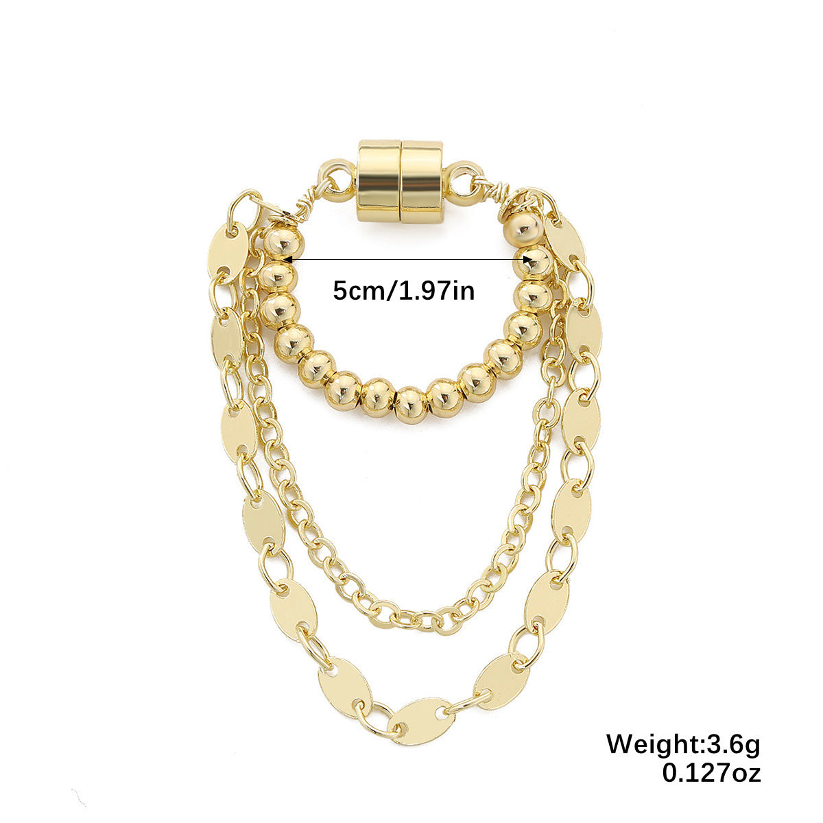 Wholesale  Light Luxury Trendy High-End Magnetic Pearl Tassel Non-Pierced Ear Clip Versatile Ear Cuff