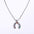 Wholesale Stainless steel U-shaped kaleidoscope lucky symbol inlaid zirconium necklace
