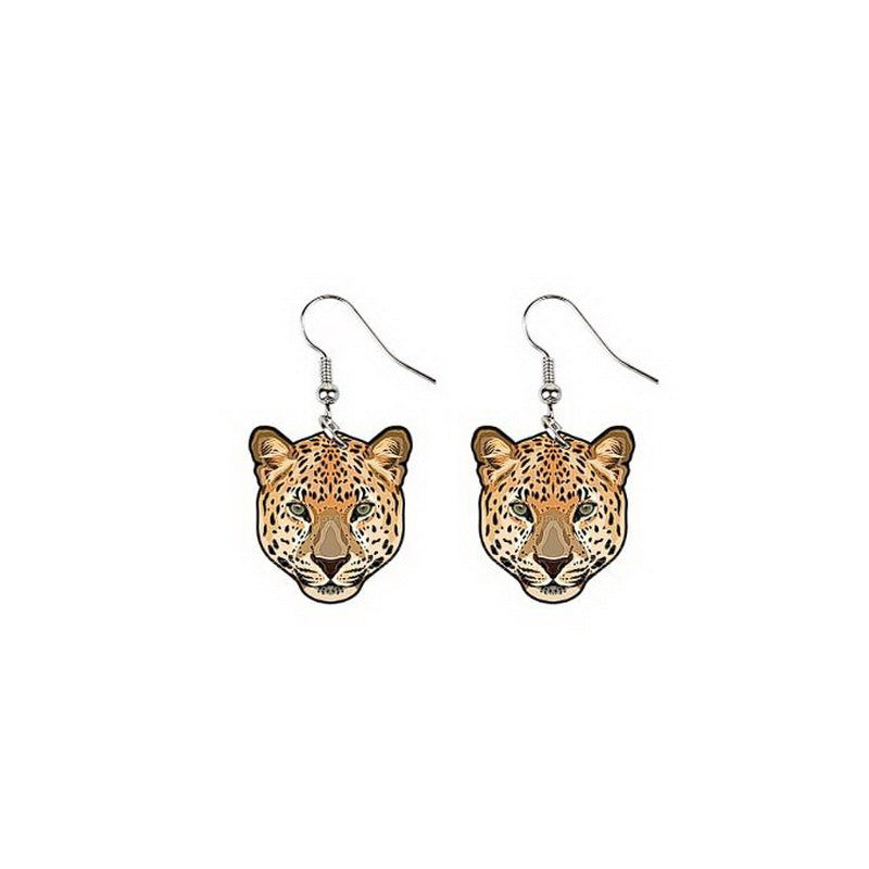Wholesale Cute cow Fox Tiger Leopard earrings